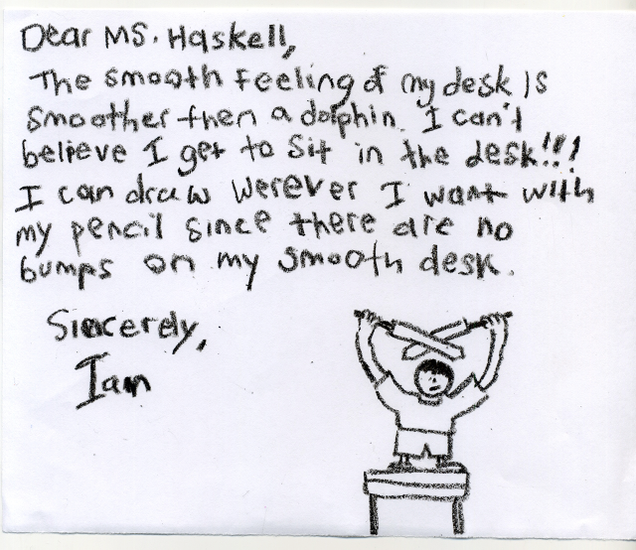 Illustration for article titled These Third-Graders’ Letters To Their Teacher About How Smooth Their Wood Desks Are Will Warm Your Heart